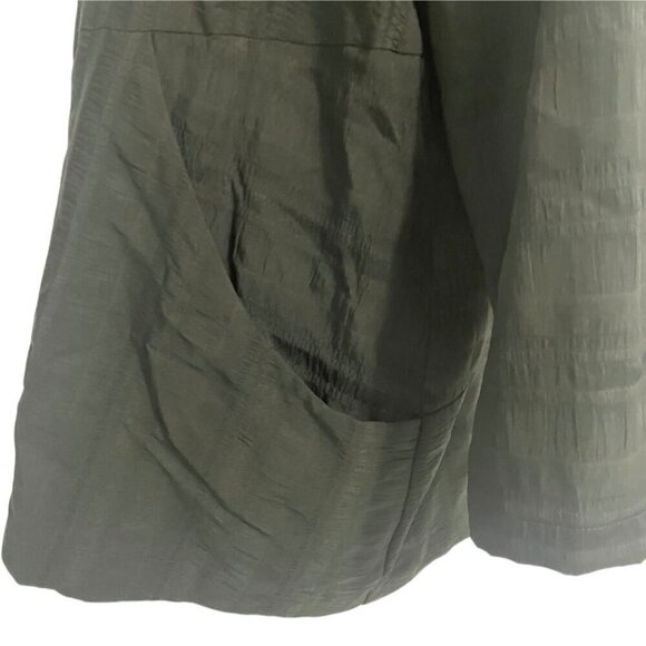 Niche Nilgun Derman Size XL  Top Blouse Button Down Collared Buttons Boxy Artsy - Picture 3 of 7